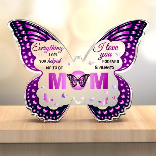 Purple Butterfly Acrylic Mothers Day Gift